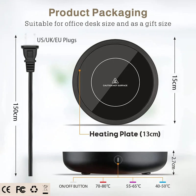 Cup Heater Coffee Mug Warmer Hot Tea Makers Heating Pad Warmer Coaster Electric Hot Plate Coffee Heater For Tea Milk