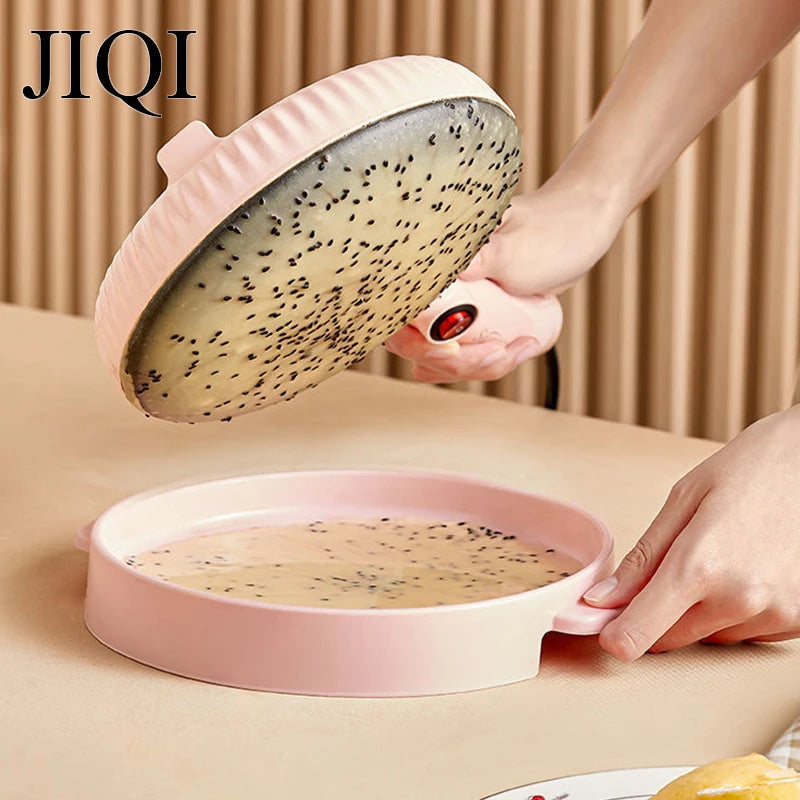 110V/220V Electric Crepe Maker Pie Baking Pan Non-stick Pancake Cooking Machine Chinese Spring Roll Pizza Griddle Cooker EU US