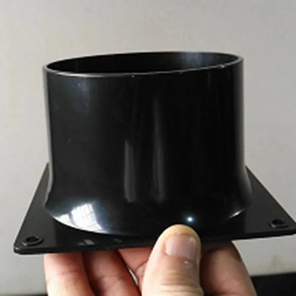ABS Wall Flange Connector 75mm/100mm/120mm For Ventilation Pipe Air Ducting Connection Indoor Ventilation Equipment Accessory