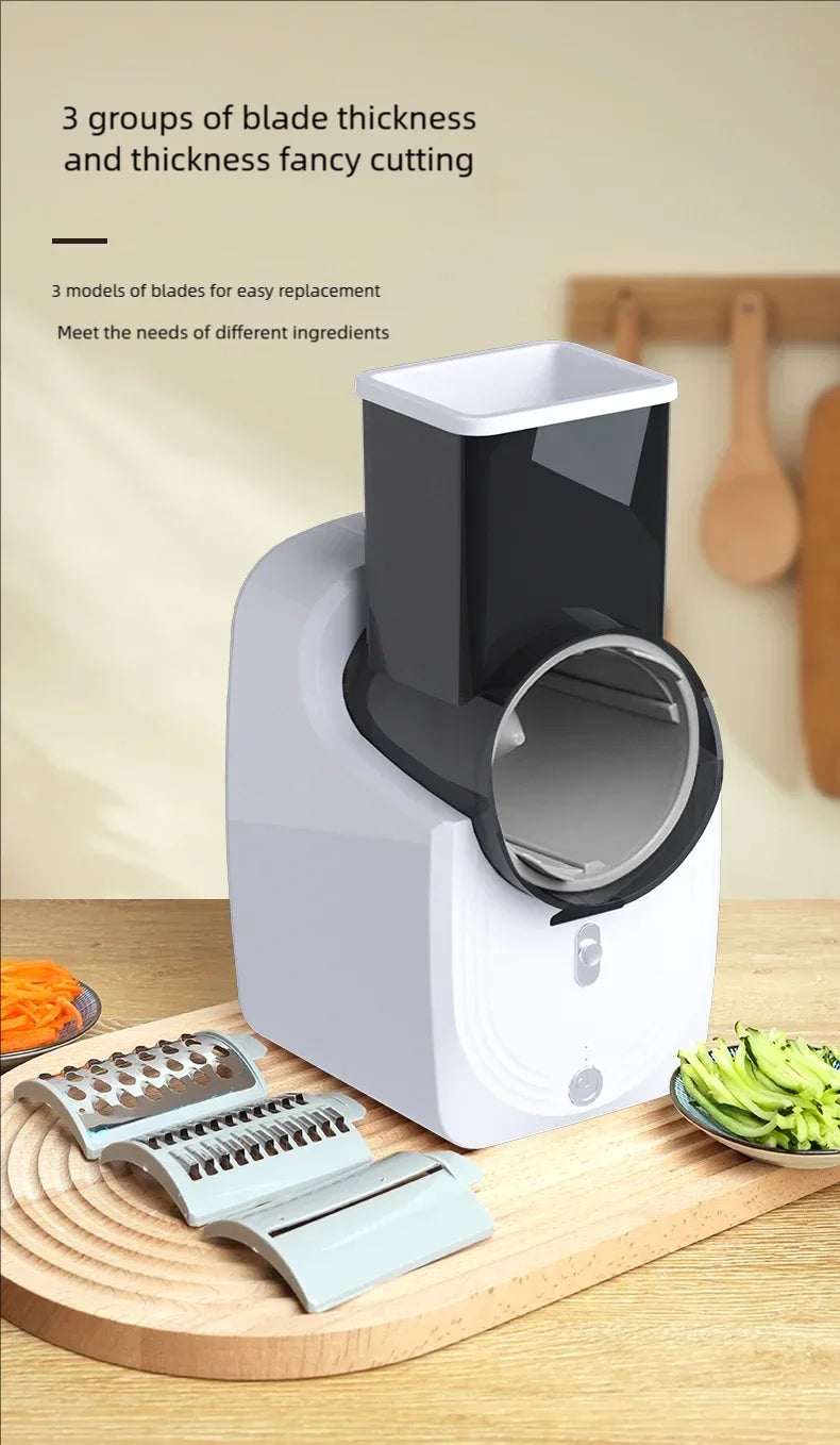 Multi-function Vegetable Cutter Household Kitchen Electric Vegetable Cutter Vegetable Slicer Shredder Automatic