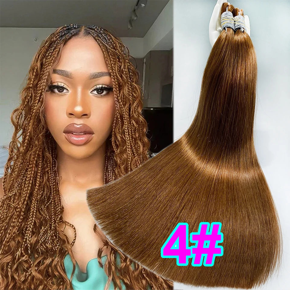 Human Hair Bulk No Weft Virgin Remy Hair Vietnamese Hair Straight Hair Bulk Real Natural Hair No Weft For Braiding Wholesale
