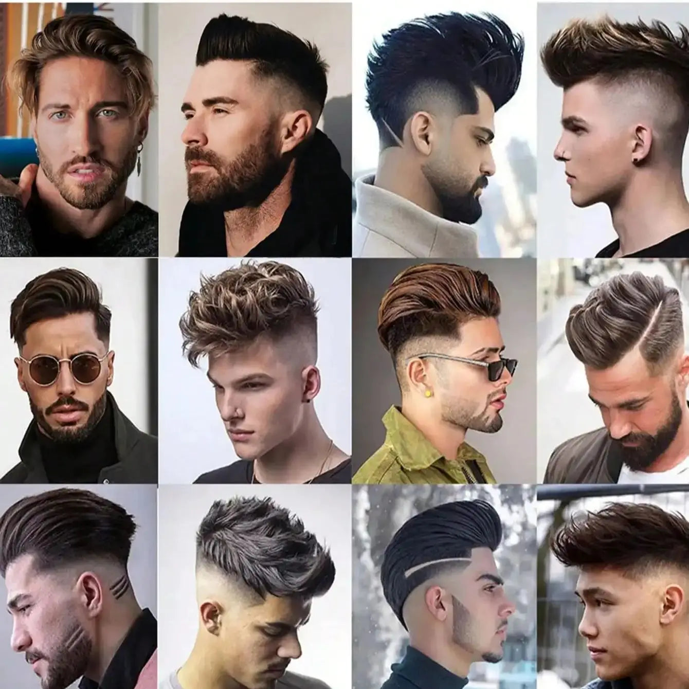 100% Human Hair Men's Toupee Fine Mono Base With Poly Skin Around Natural Men's Hair Replacement system Durable Wigs for Men