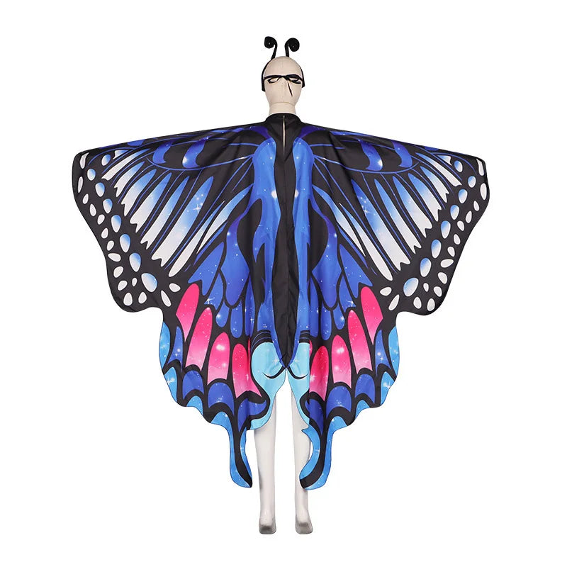 2025 Halloween Costumes Cosplay Butterfly Cloak Girls Women Dance Performance Dress Cloak