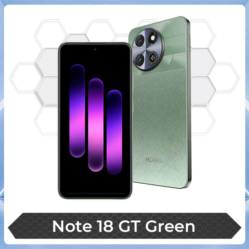 HOTWAV Note 18 GT Smart Phone 7.2'' 120Hz 8.6mm Ultra-Thin Mobilephone 8GB RAM 256GB ROM 6200mAh Battery Android 15 Cellphone