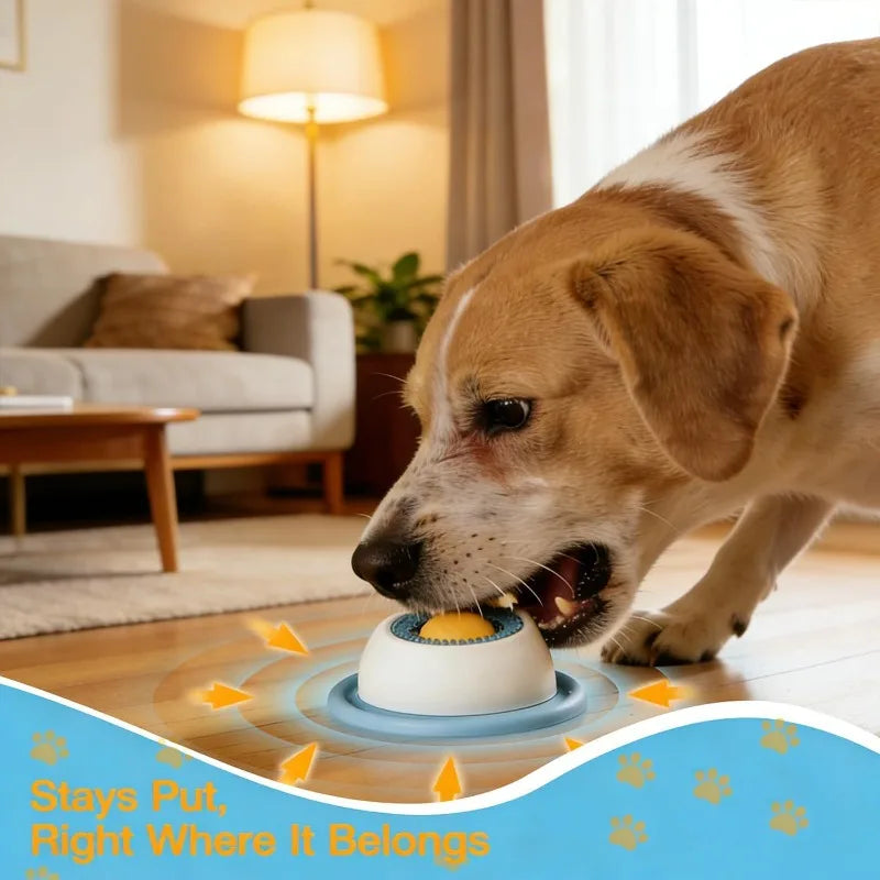 Pet Lick Feeder Bowl, Non-Slip Slow Feeder for Dogs Cats, Interactive Treat Toy for Oral Stimulation & Anxiety Relief