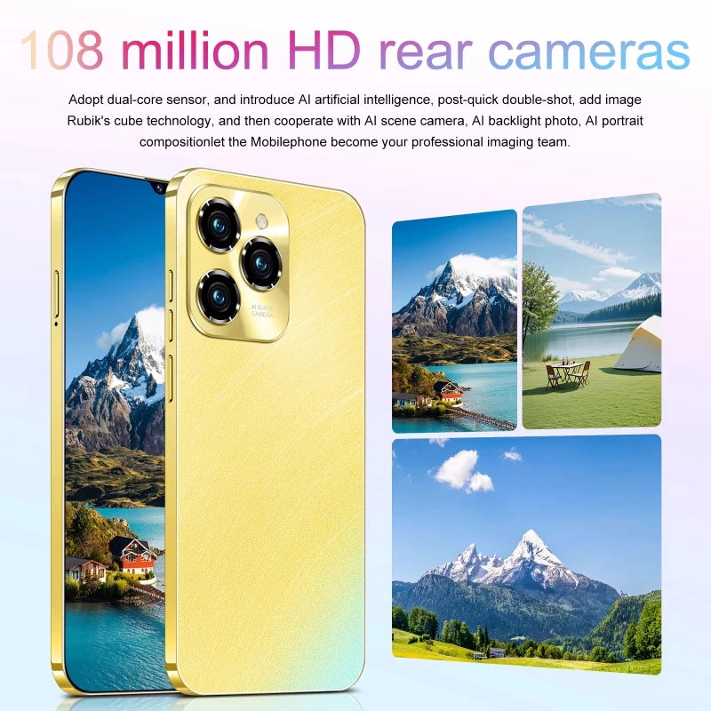 HOT 2026 NEW Original For 40 Pro Brand New 6.8 inch Full Screen Smartphone 4G 5G Cell Phone 6800mAh Mobile Phones Global Vers