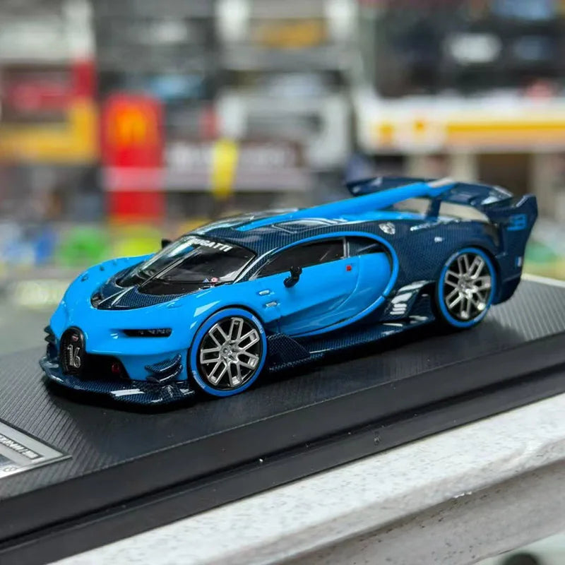 MJ 1:64 BUGATTI VISION GT Alloy Car Model Collection Ornament