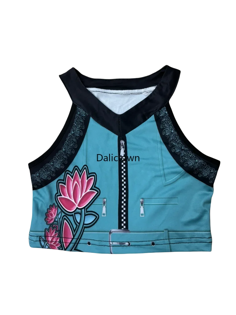 Cool Girl Cosplay Golden Costume Kids 3D Print Idol Group Singing Stage Performance Costume Child Halloween Party Clothes Suit