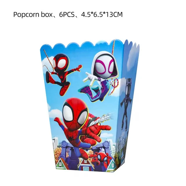Spidey And His Amazing Friends Birthday Party Decoration Supplies Set Merry Christmas Balloons Cake Topper Tableware Party Gifts