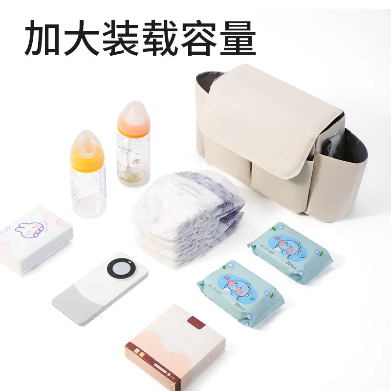 Baby Stroller Hanging Bag Accessories, Large Capacity Stroller Storage Bag, Shoulder Bag, Mother and Baby Bag, Diaper Bag Gifts