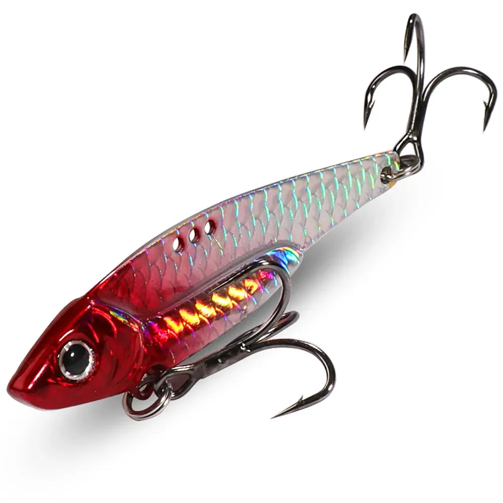 Spinner Spoon Metal Jig Bait 7.5g 10g 16g 20g VIB Sinking Blade Spinning Treble Hook Spinnerbait Pesca Tackle Sea Fishing Lure