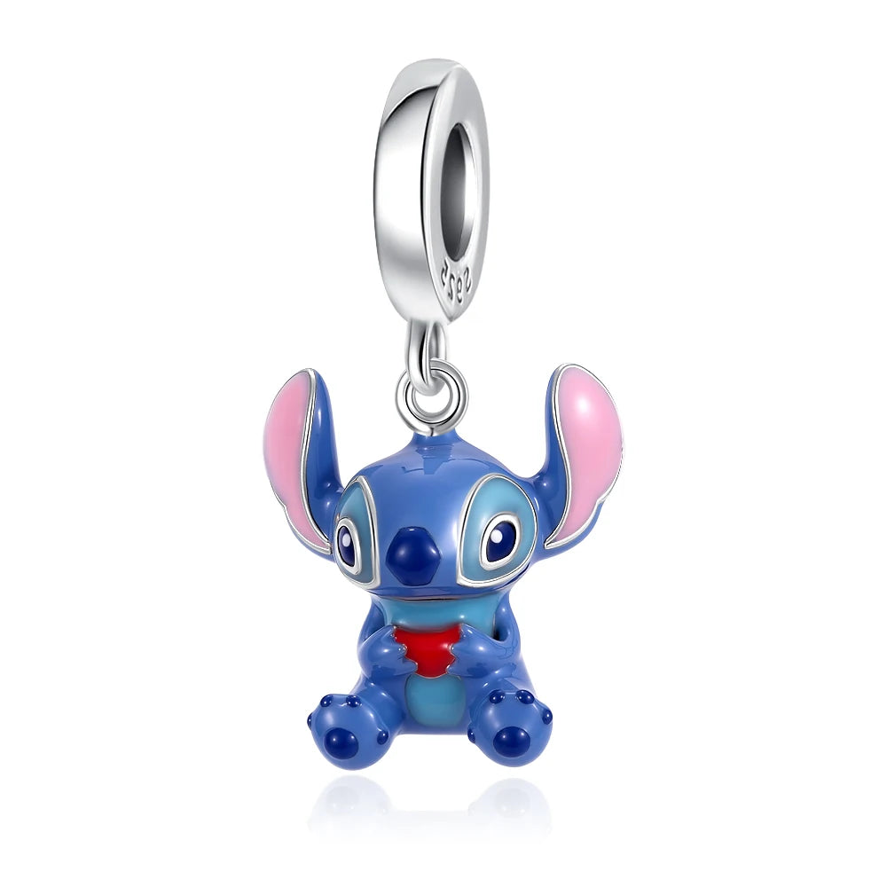 925 Sterling Silver Cute Cartoon Shield Soldier Stickey Charm Beads Animal & Character Charms DIY Jewelry Gift for Her
