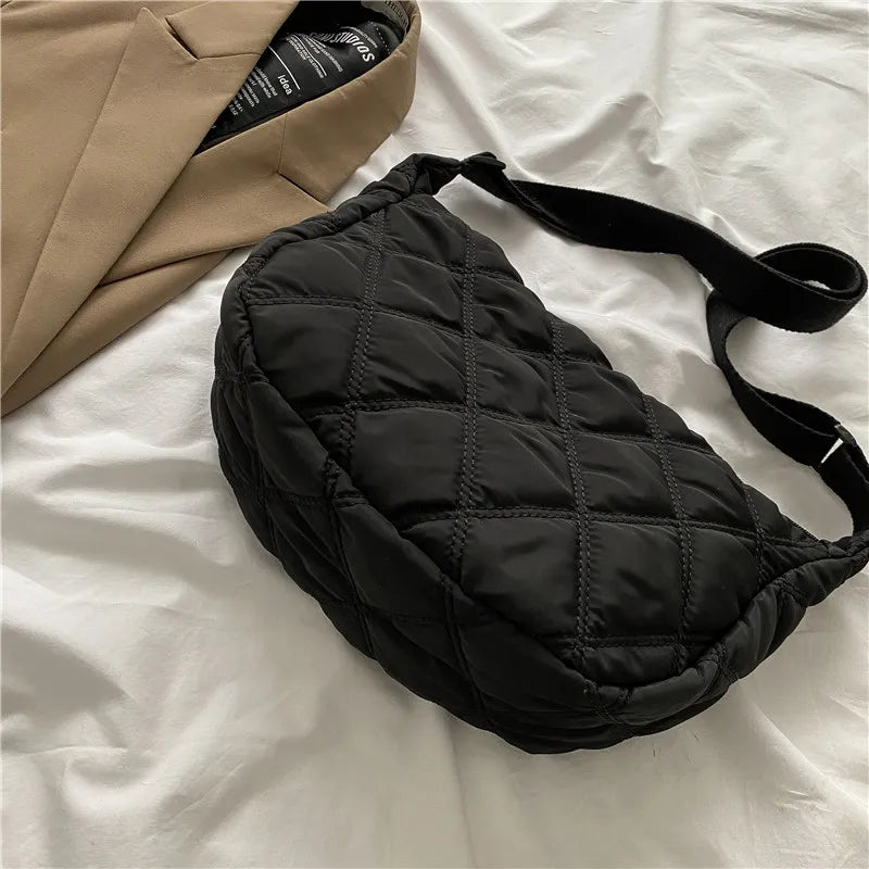 Crossbody Bags for Women's, Lightweight Shoulder Purse with Cute Rabbit Pendant Adjustable Strap Casual Handbag for Commute