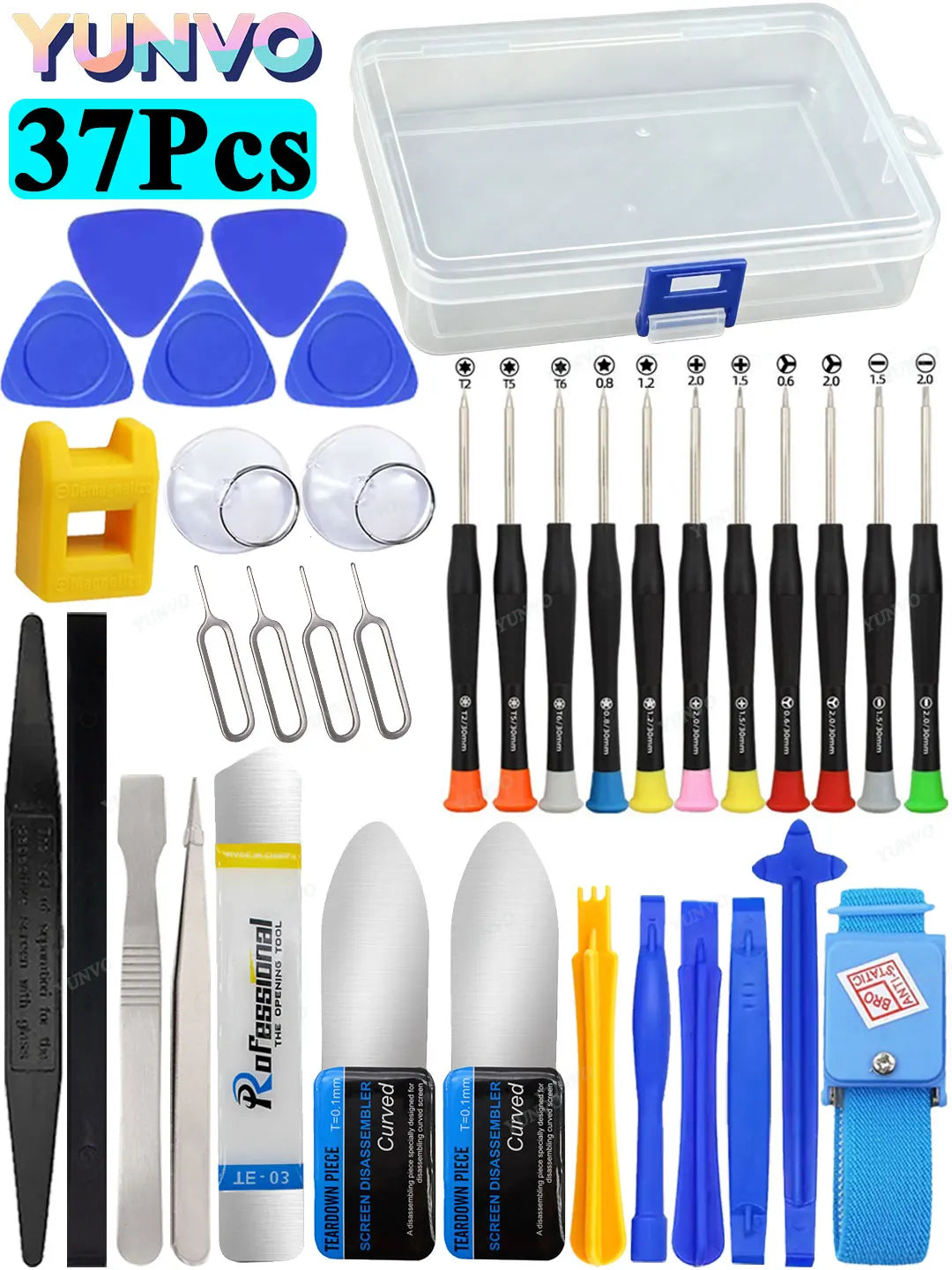 Mobile Phone Repair Screwdriver Set, Tablet & Phone Disassembly Tools for Screen Opening, Battery Removal & Dust Cleaning