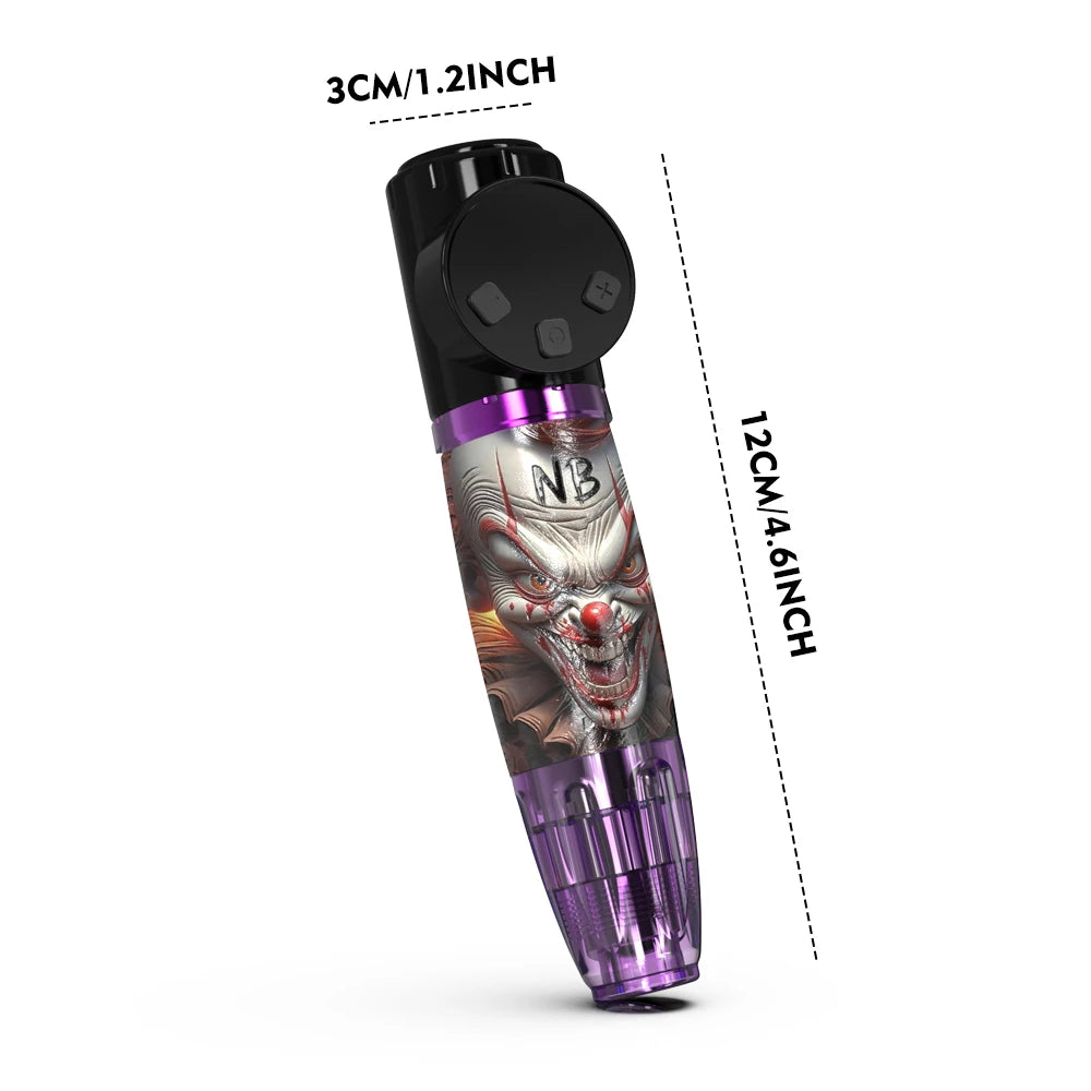 Goldplume Tattoo Kit Purple Tattoo Pen Set Permanent Makeup Tattoo Machine Set Wireless Tattoo Power Supply Set
