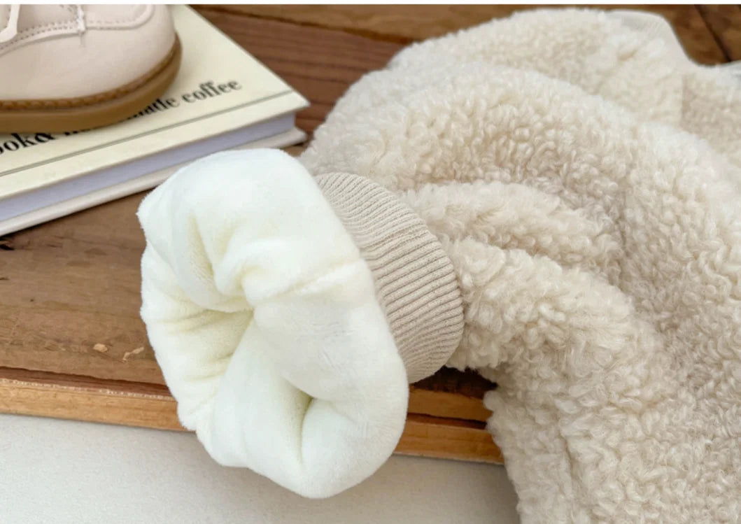 Winter Baby Clothes Newborn Thick Fleece Warm Baby Romper Girl Boy Jumpsuit Autumn Infant Boys Overalls Todder Jumpsuit Playsuit