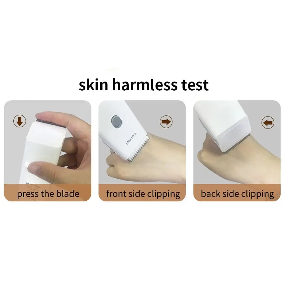 Professional Dog Hair Clipper Waterproof Wireless Cat Grooming Clipper Mute Low Noise Pet Electric Clipper For Cats and Dogs