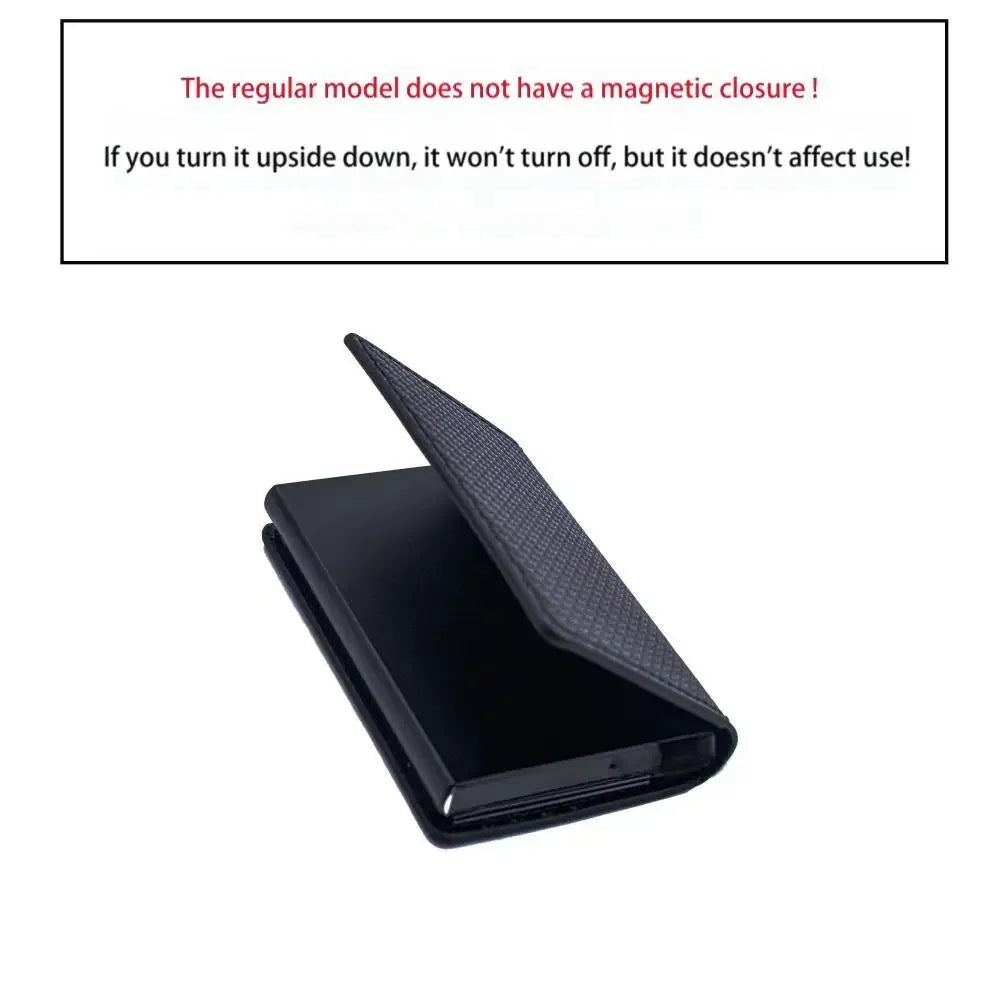 Anti-theft RFID credit card holder minimalist wallet pocket slim card holder card holder pu leather for men and women