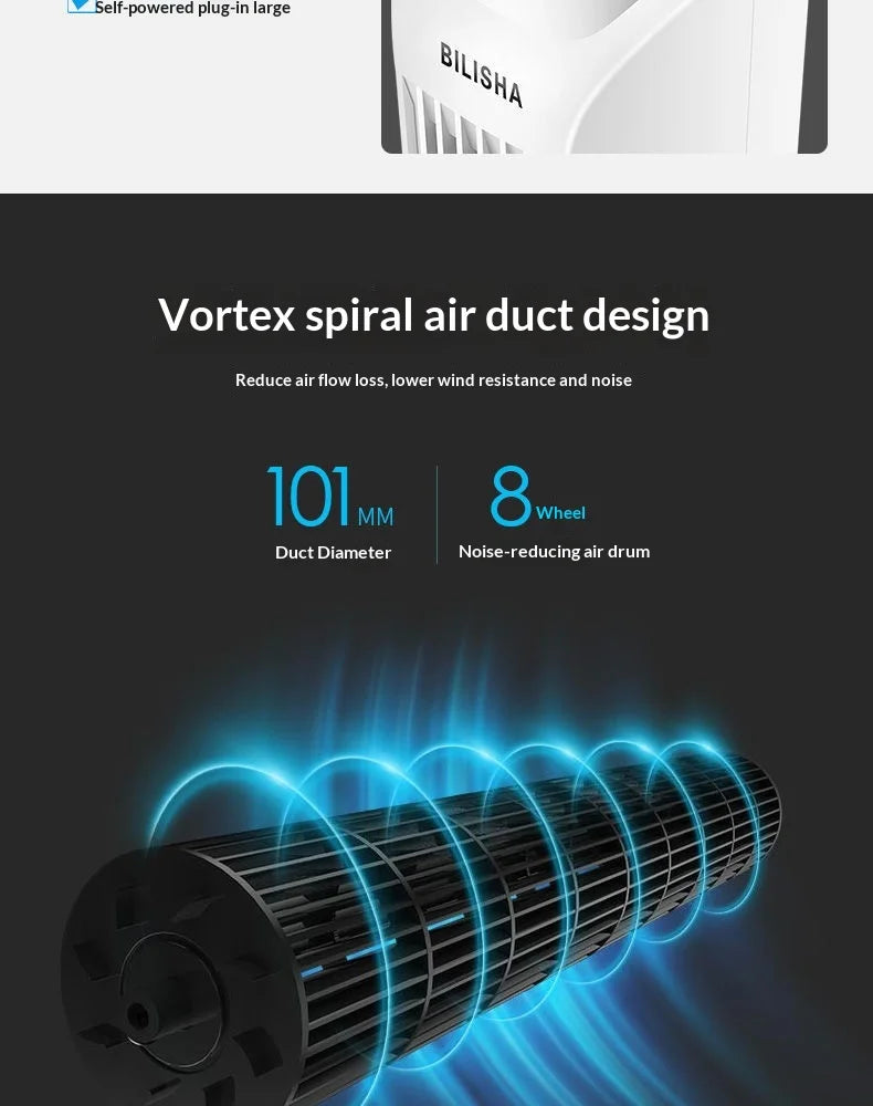 Bladeless Oscillating Tower Fan Quiet Remote Control USB Portable Adjustable Height Silent Bedroom Office Dorm Air Conditioner