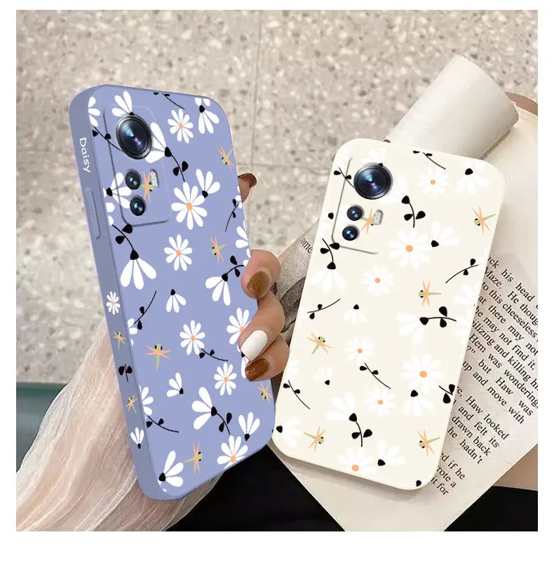 Daisies Fly Phone Case For Xiaomi Mi 13 12 12T 12S 11 11T Ultra 10 10T 9 9T 9SE 8 Pro Lite 5G Liquid Silicone Cover