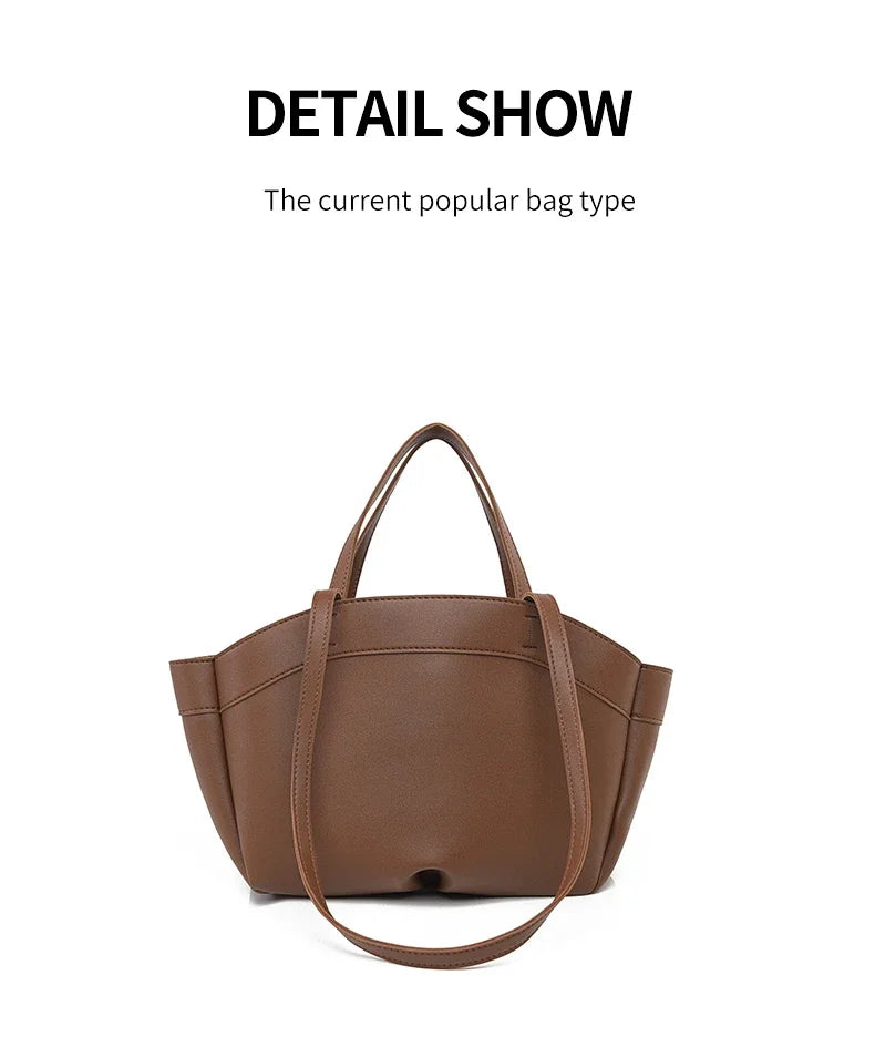 Premium Structured Tote Bag for Women – Elegant  Top Handle & Shoulder Strap, Luxury Leather Handbag for Work & Everyday