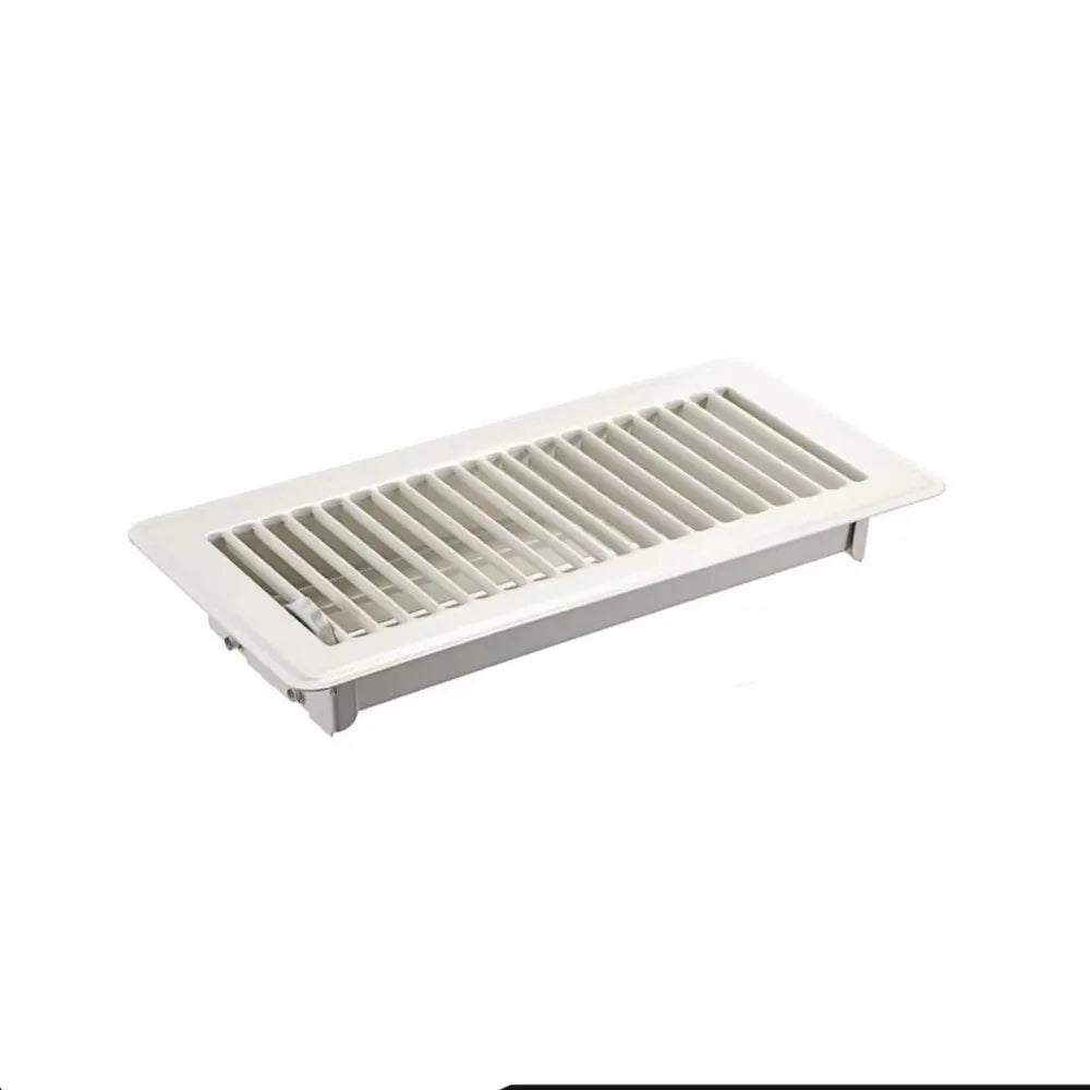 Metal Floor Register Cover 4*10 Inch Anti-blocking Floor Vent Covers Rust-proof Air Cover Heavy Duty Vent Grille Office Building