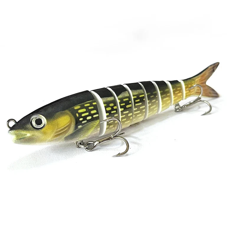 Fishing Lure Multi-Joint Fish Fishing Kit Slow Sinking Realistic Hard Lure Swimbait Freshwater and Saltwater for Bass Trout Lure