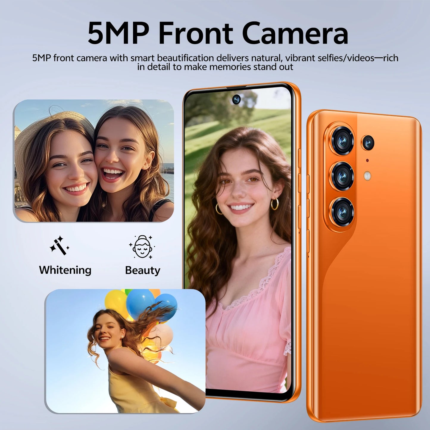IVMI Global Camon50 Pro Smartphone Android10.0 3GB+16GB 6.85'' Dual SIM GPS Face Unlock 4G Network Curved Screen Mobile Phones