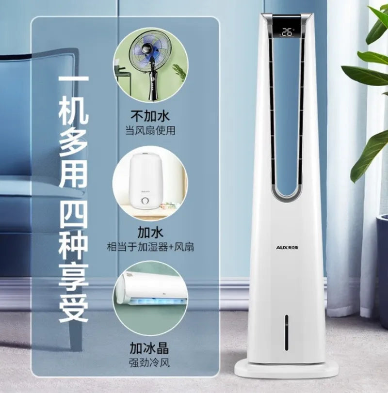 Bluetooth Remote Control Air Conditioning Fan Cooler Refrigerator Small Dormitory Water Cooling Fan