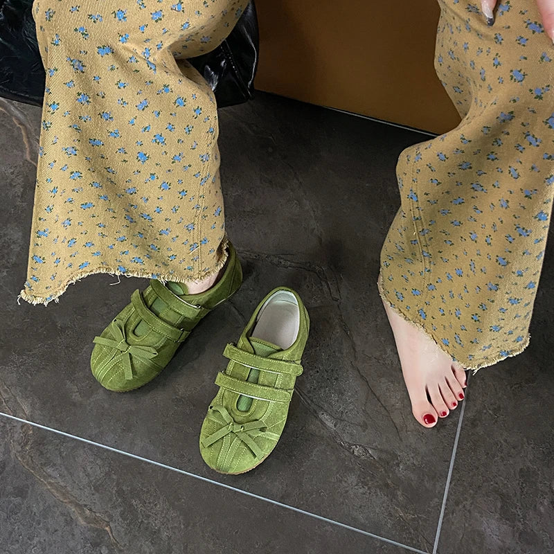 Flats Women Ballet Dance Shoes Walking Spring Cozy Sport Shoes Woman 2025 Fashion New Designer Sneakers Brand Zapatos De Mujer