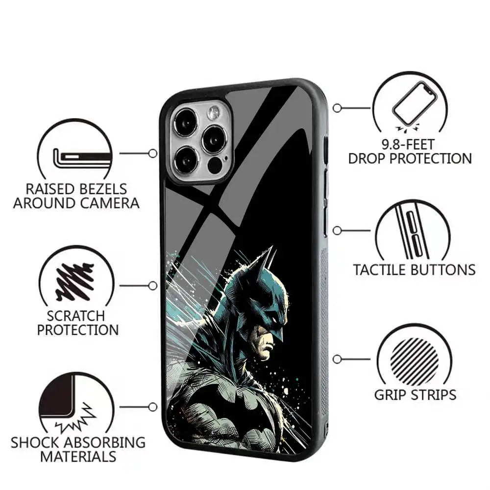 Cool-B-Batman-S Classic Armadura De For Magsafe Funda De Carga Inalámbrica Magnética Para For IPhone 11 12 13 14 15 16 17 Pro