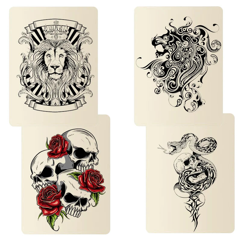 3/5/10/15Pcs LASTJUDG Tattoo Practice Skin Silicone Double Fake Tattoo Skin Hot Tattoo Beginner Practice Synthetic Leather