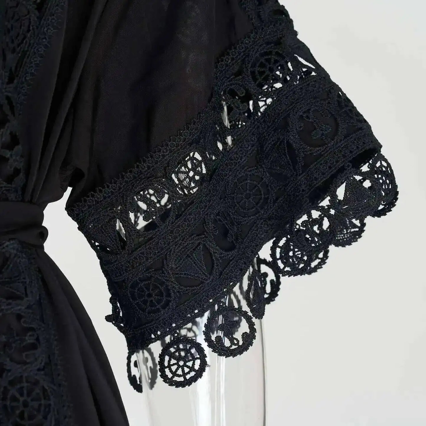 Luxury Long Maxi Dresses Shirt Women 2025 Summer Holiday Lace Embroidery Cotton Loose Big Size Hollow Out Wedding Dress White