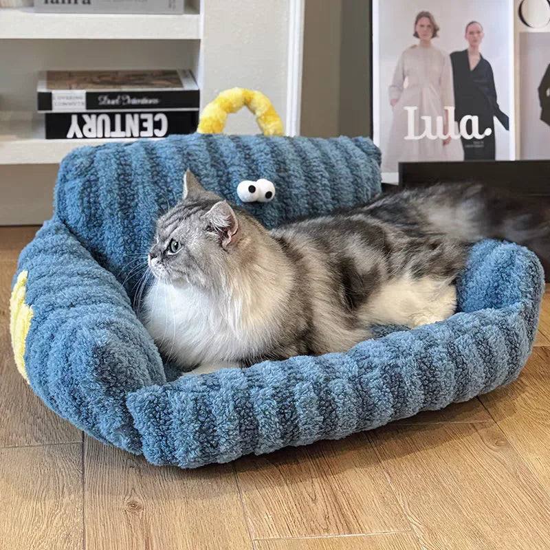 Cushion Winter Bed Puppy Special Sofa Kennel Winter Warm Pet Internet Celebrity Cat Nest Small Dog Dog Sleeping Mat