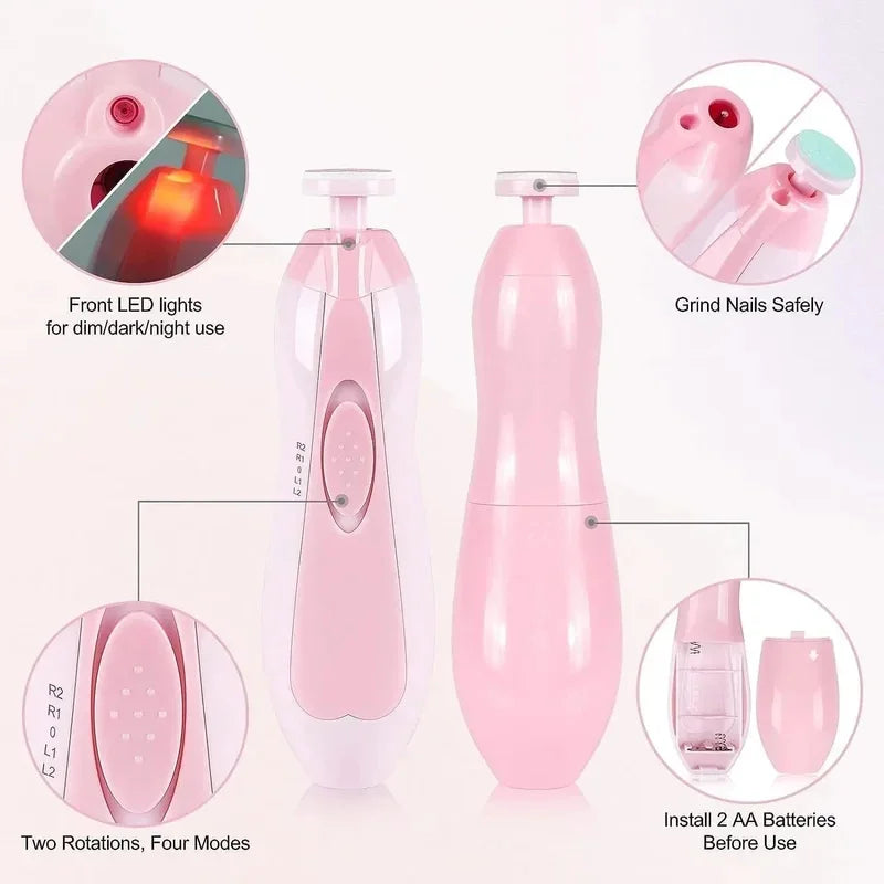 Multifunctional Electric Baby Cutter Trimmer Manicure Tool Set Baby Care Nail Trimmer Baby Nail File Clippers Toes Fingernail