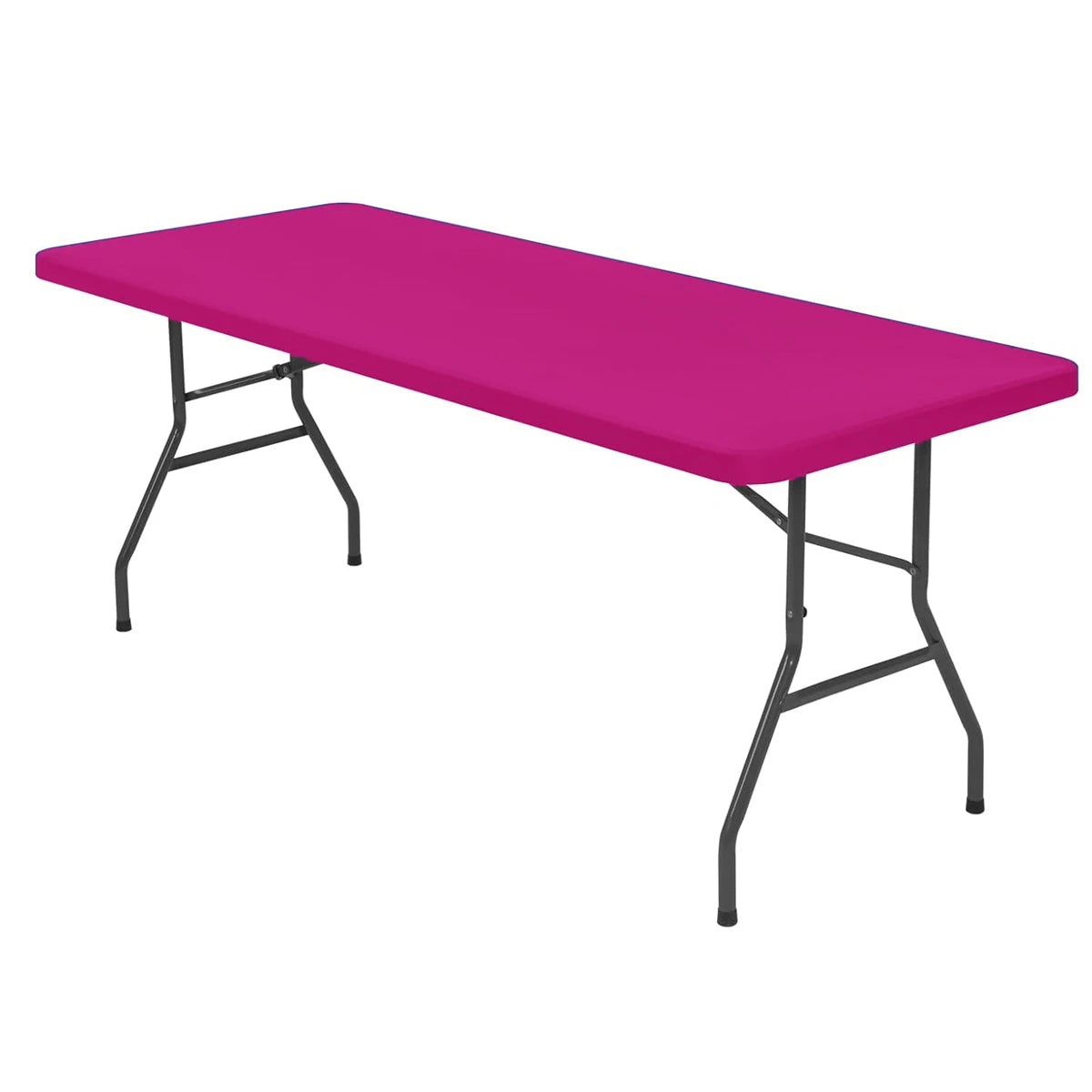1 Pc 4/6/8ft Spandex Tablecloth Elastic Fitted Stretch Rectangular Tablecloth Washable and Wrinkle Resistant Patio Table Cover