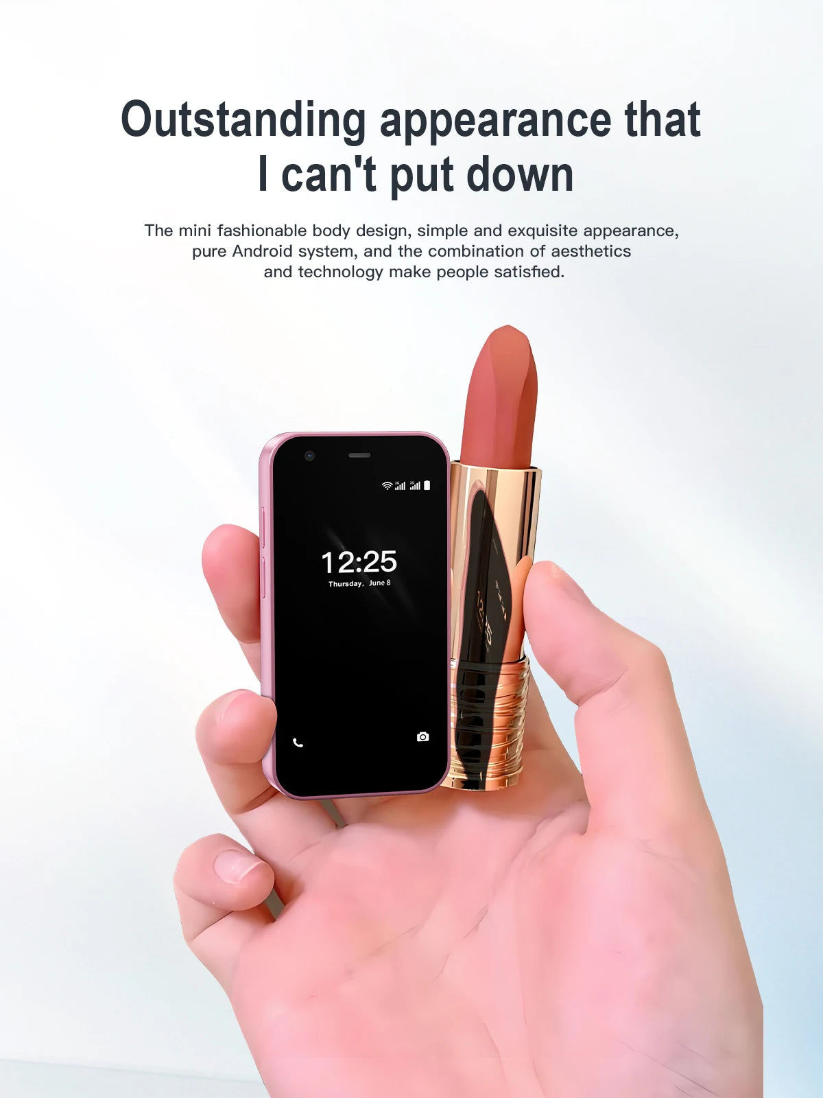 SERVO 15SE Ultra Mini Palm Smartphone 3G WCDMA Android Dual SIM WiFi Hotspot GPS Play Store 16GB ROM 3.0" Pocket Mobile Phone