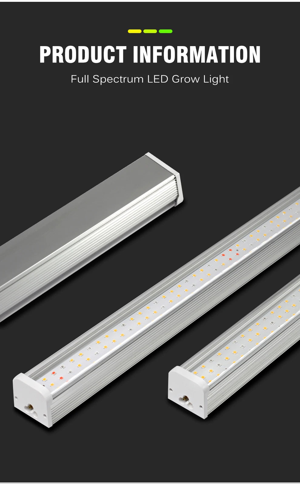 LED Grow Light Bar SMD2835 AC100-265V For Plants Fruit Trees Full Spectrum LED Grow Light For Veg Flowers