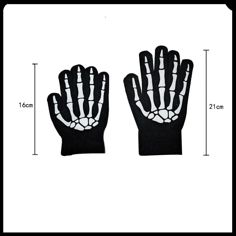 2026Halloween New Party Role Playing Children Adult Death Black Cloak Halloween Skull Ball Costume Prop Set Children Adult Gift