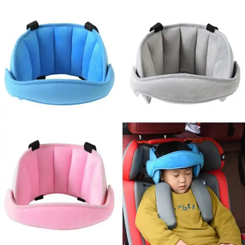 Child Car Safety Seat Head Fixed Strap Car Travel Protection Headrest Baby Seat Headrest Car Interior Sleep Assist Strap