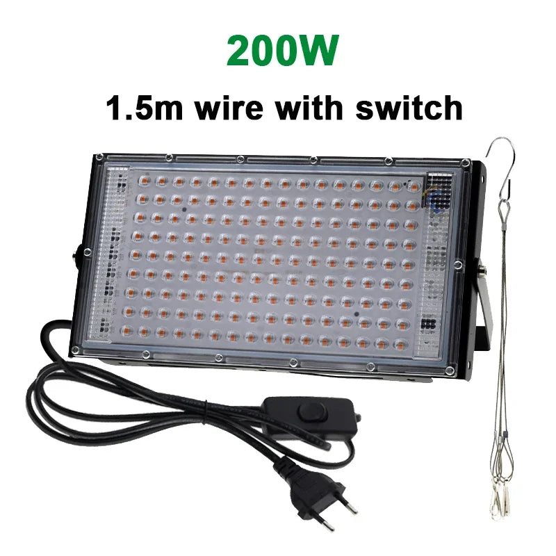 Full Spectrum LED Grow Lights 50/300W Plant Lamp Indoor Plants Phyto Lamp Greenhouse Hydroponic Plant Vegetable Growing Lamp