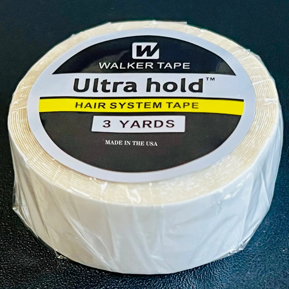1 Roll Walker Ultra Hold 3Yards Hair System Tape Double Sided Adhesive for Lace Wig Toupee 5 Widths (0.8-2.54cm)