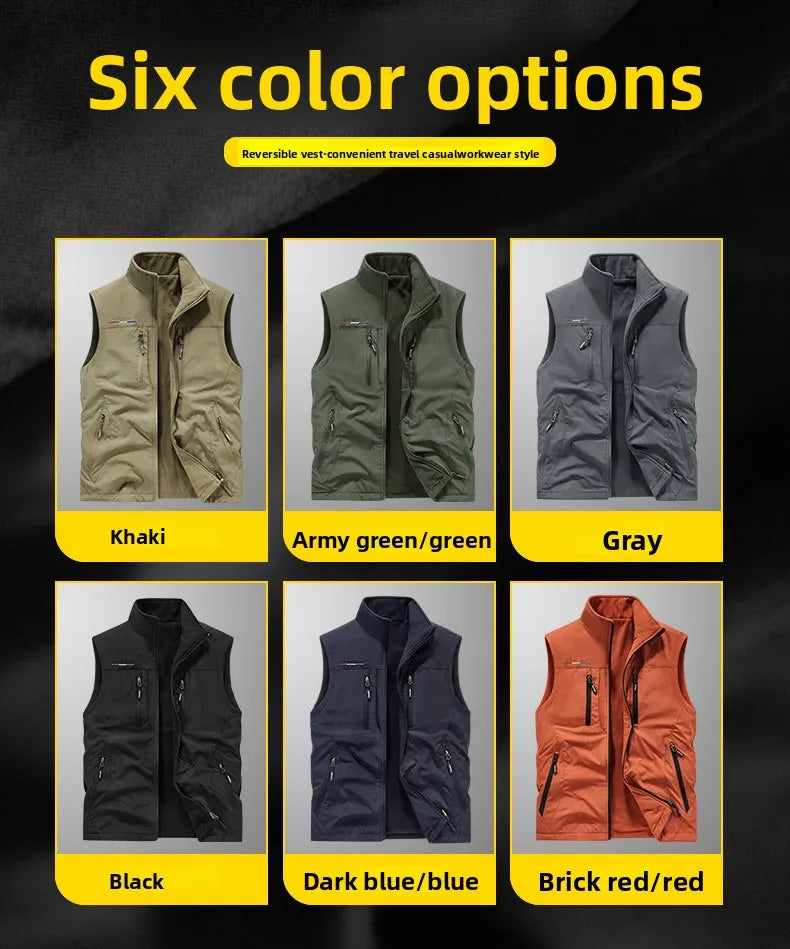 Multi-pocket Vest, Outdoor Activities, Rock Climbing, Hiking, Camping, Fishing, Mountain Climbing, Traveling, Photography, Vest