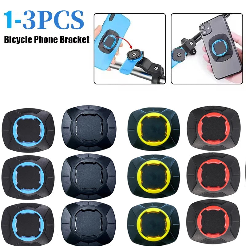 1-3PCS Bicycle Mobile Phone Bracket Patch Sticker GPS Computer Mount Support Phone Back Stickers Cycling Bracket Patch for MTB
