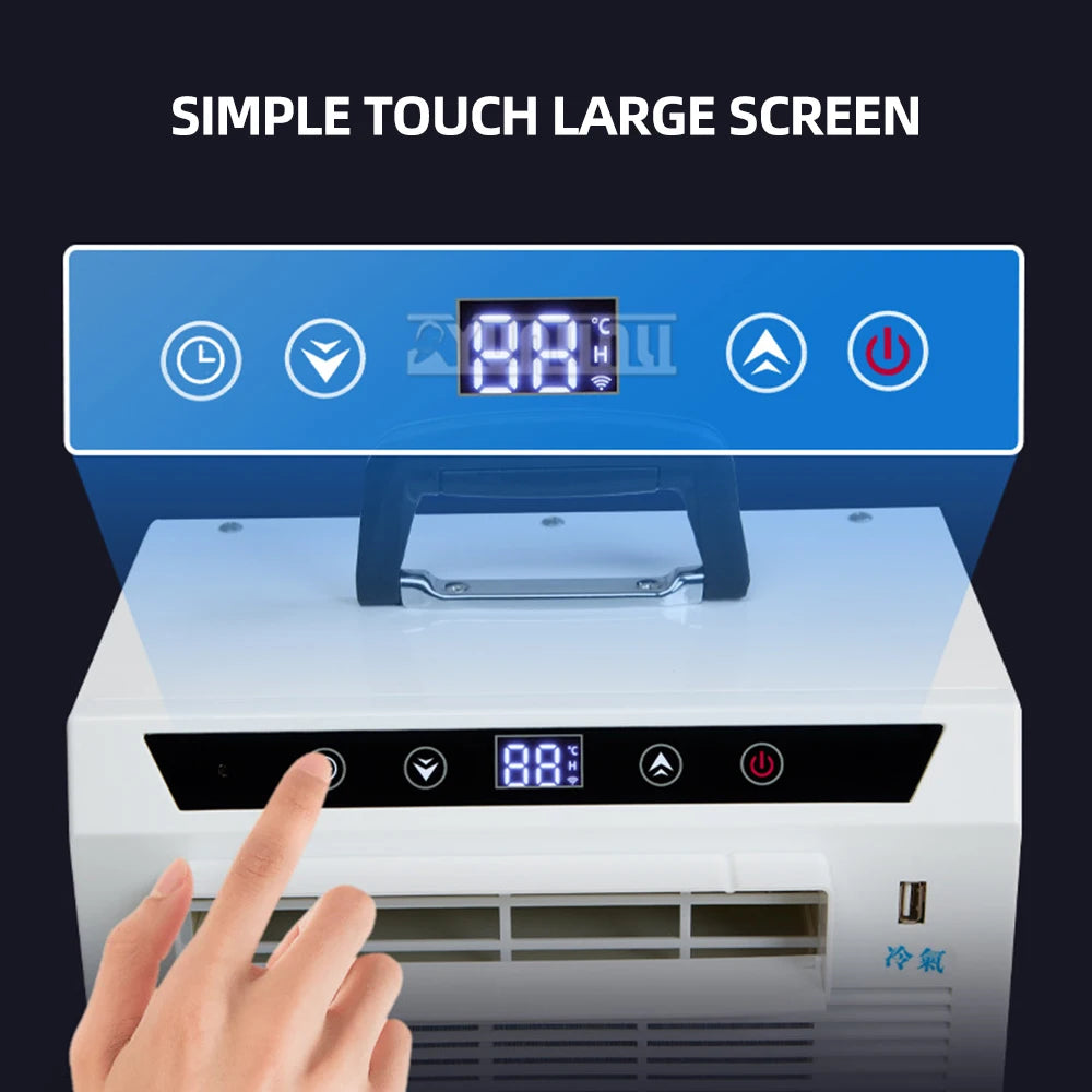 Remote Control Split Mobile Air Conditioner Car Portable Small Air Conditioning Machine Tent Klima Gerät 3000BTU