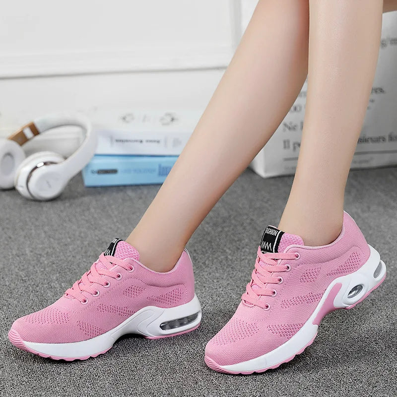 White Sports Shoes Women Running Shoes Breathable Casual Shoes Outdoor Light Weight  Casual Walking Sneakers for Wamen