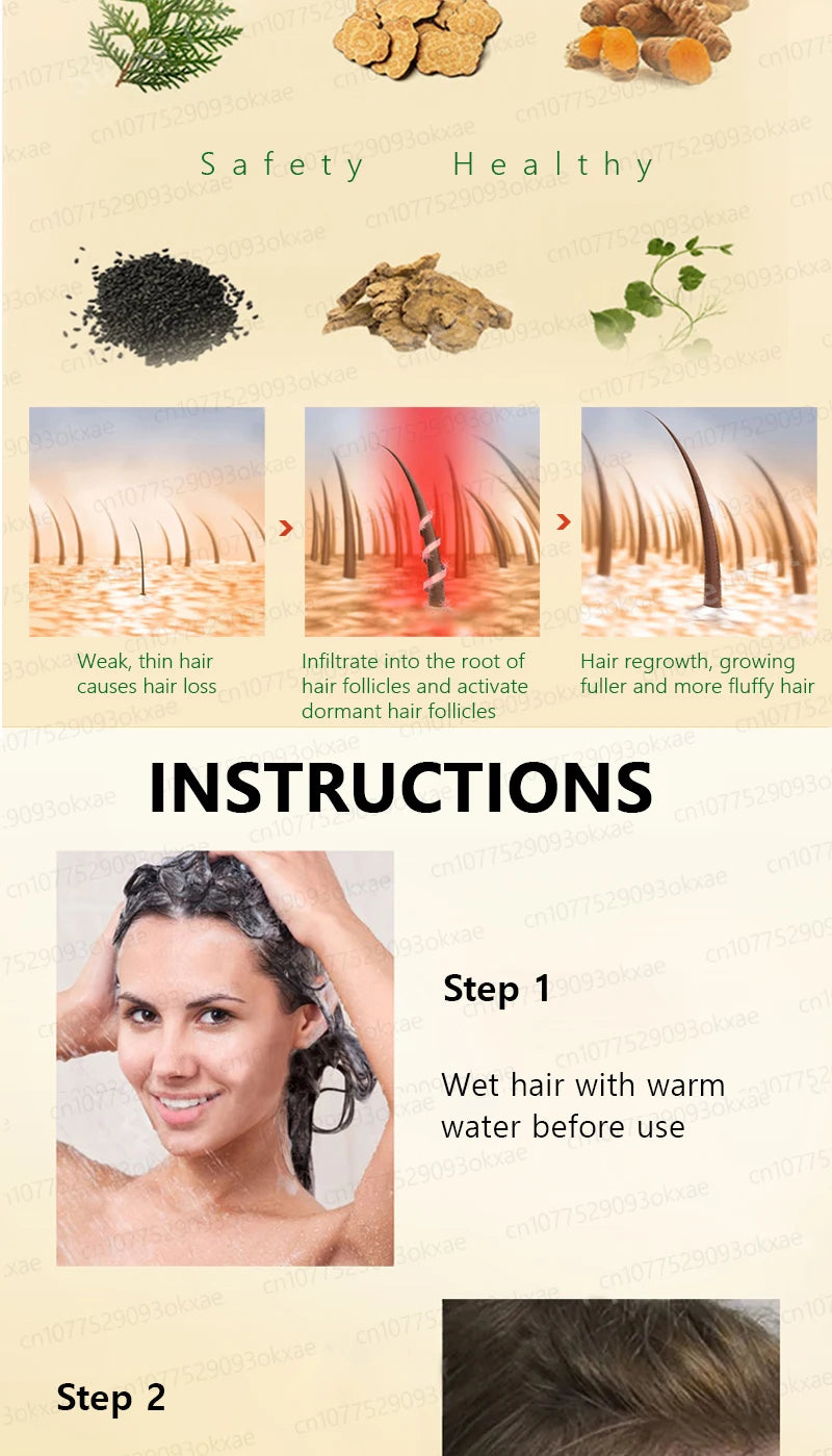 hair growth oil, Repair baldness, hairline, seborrheic alopecia hair care  fast shipping  hair oil