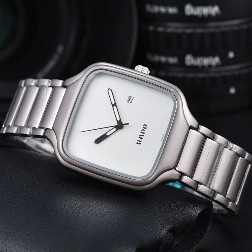 TOP Quality Rado Original Brand Watches For Mens Fashion Multifunction Auto Date Quartz Watch Classic Business AAA Male Clocks