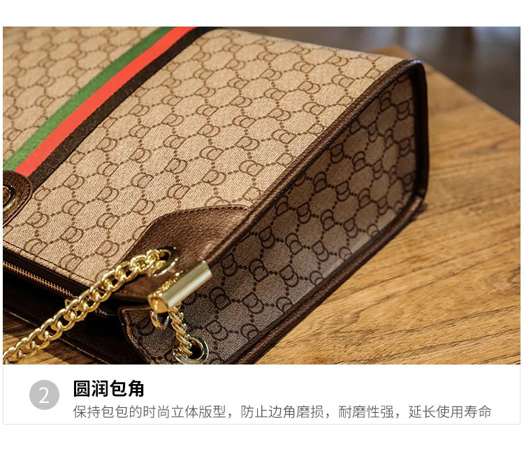 Fashionable Diaper Bag Trendy Crossbody Handbag For Business Women Elegant Leather Classic Designer Paris Style Large Capacity