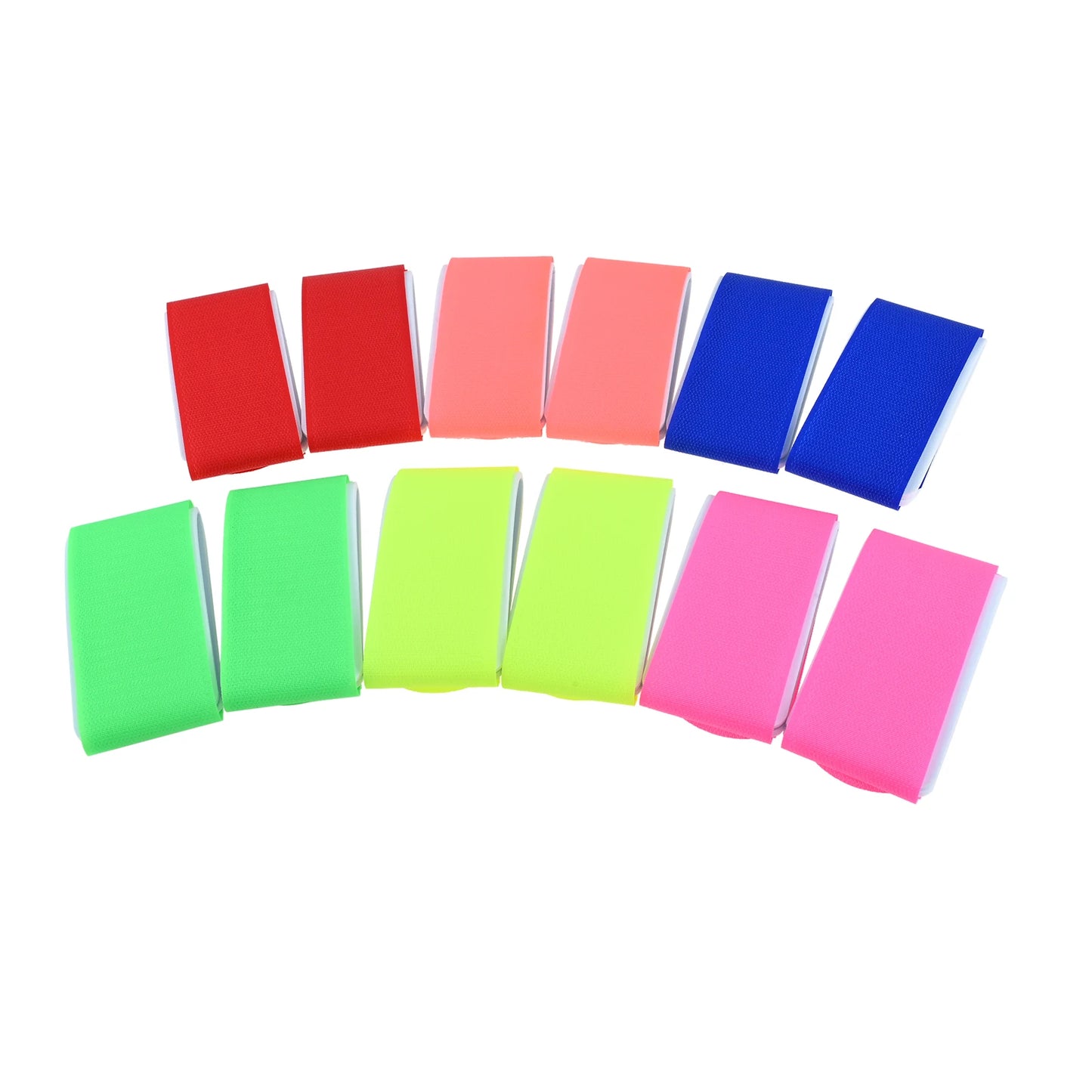 12pcs Adjustable Ski Straps Fasteners nylon and EVA Snowboard Velcro Strap Bindings 6-colors Snowboard Fasteners Accessories